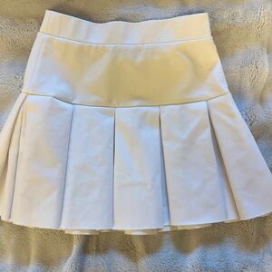 Lioness White Pleated Mini Skirt